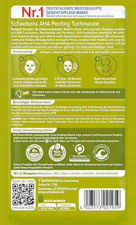 Tuchmaske AHA Peeling Schaebens