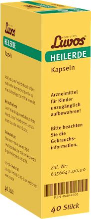 Heilerde Kapseln bei Sodbrennen Luvos Heilerde