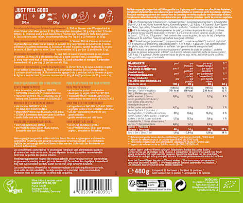Proteinpulver 48% Salted Caramel mit Guarana PURYA!