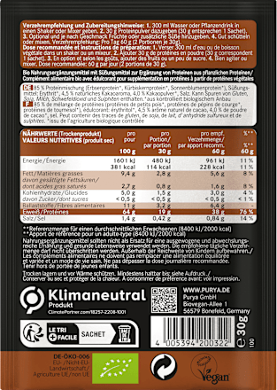 Proteinpulver 64% High Protein, Cocoa PURYA!