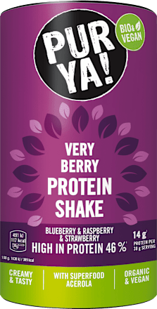 Proteinpulver 46% Very Berry, Blueberry & Raspberry & Strawberry mit Acerola PURYA!