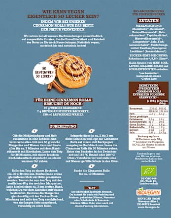 Backmischung, Meine Cinnamon Rolls BIOVEGAN