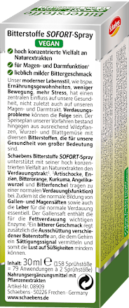 Bitterstoffe Sofort-Spray  Schaebens