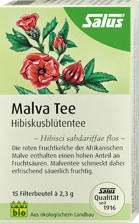 Früchtetee Malva Hibiskusblüten Salus