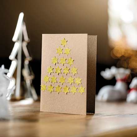 Sticker Weihnachten Sterne Gold AVERY Zweckform