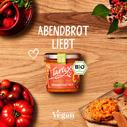 Brotaufstrich Paprika Trio Tartex