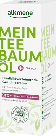 Gesichtscreme Hautbildverfeinernd  Mein Teebaumöl alkmene