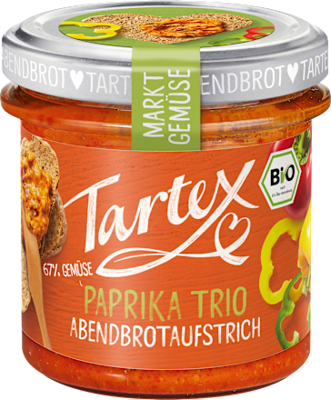 Brotaufstrich Paprika Trio Tartex