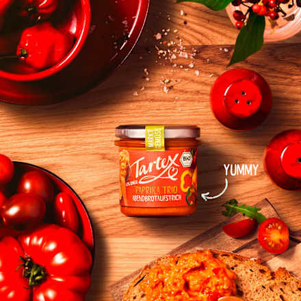 Brotaufstrich Paprika Trio Tartex
