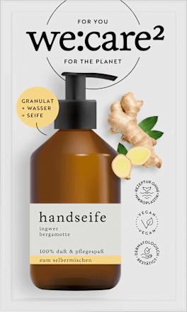 Handseifen-Granulat Ingwer und Bergamotte we:care²