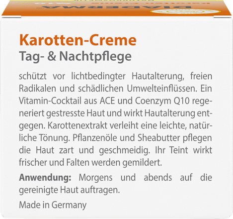 Gesichtscreme Tag & Nacht Karotten-Creme mit Q10 Diaderma
