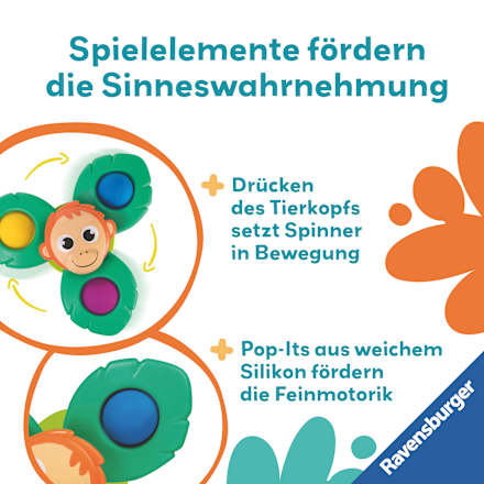Pop-it Spinner play+ Affe Ravensburger