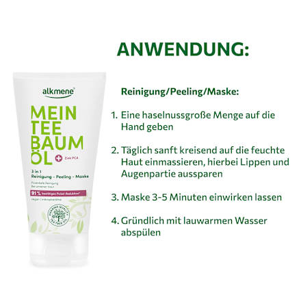 Reinigung-Peeling-Maske Mein Teebaumöl alkmene