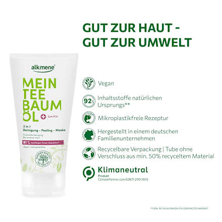 Reinigung-Peeling-Maske Mein Teebaumöl alkmene