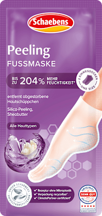 Fußmaske Peeling Socken mit Sheabutter (1 Paar) Schaebens