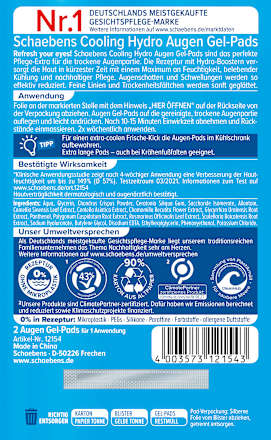 Augenpads Cooling Hydro (1 Paar) Schaebens