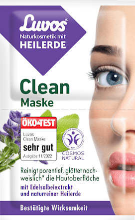 Gesichtsmaske Clean (2 x 7,5 ml) Luvos Heilerde