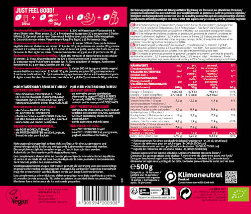 Proteinpulver 62% High Protein, Strawberry  PURYA!