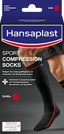 Sport Kompressionsstrümpfe Gr. L/XL Hansaplast