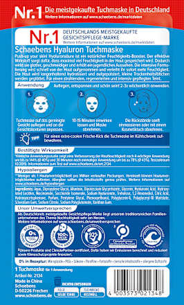 Tuchmaske Hyaluron  Schaebens