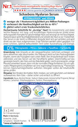 Serum Ampullen Hyaluron 3 St. Schaebens