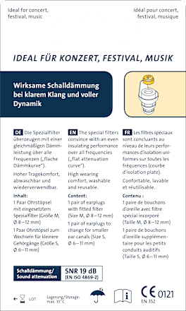 Ohrstöpsel Music  Ohropax