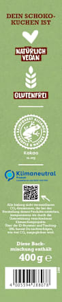 Backmischung Schokokuchen, glutenfrei BIOVEGAN