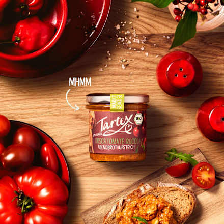 Brotaufstrich, Kirschtomate Rucola Tartex