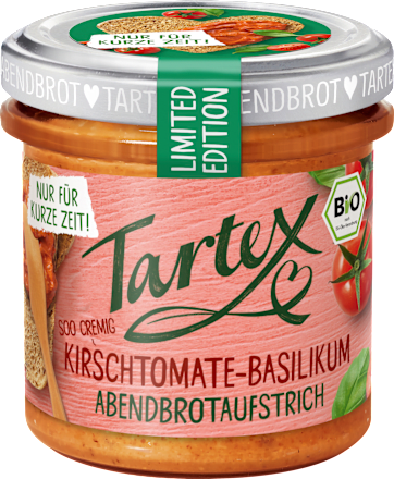 Brotaufstrich Kirschtomate Basilikum Tartex