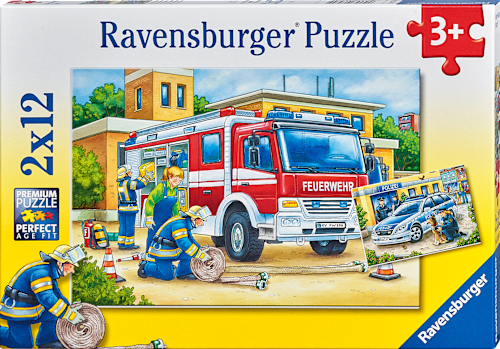 Puzzle Polizei und Feuerwehr Ravensburger