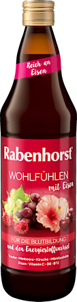 Direktsaft Wohlfühlen mit Eisen Rabenhorst