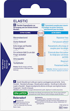 Pflaster Fingerstrips Elastic  Hansaplast