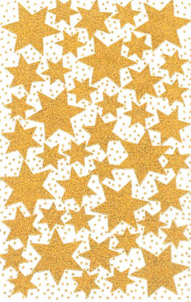 Sticker Weihnachten Sterne Gold AVERY Zweckform