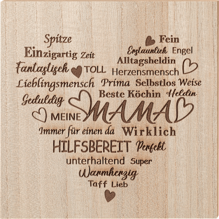 Holzschild mit Spruch, natur Dekorieren & Einrichten