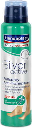 Fußdeo Spray Antitranspirant Silver Active Hansaplast