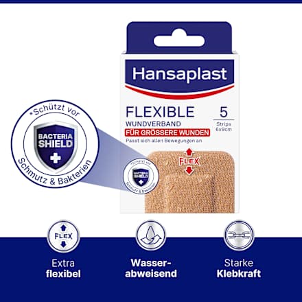 Flexibler Wundverband (6x9 cm) Hansaplast