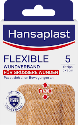 Flexibler Wundverband (6x9 cm) Hansaplast