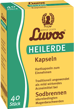 Heilerde Kapseln bei Sodbrennen Luvos Heilerde