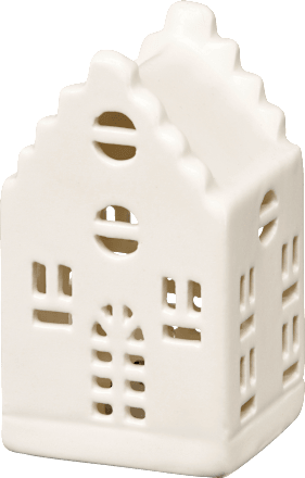 LED Porzellanhaus, weiß matt (10 cm) Dekorieren & Einrichten