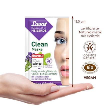 Gesichtsmaske Clean (2 x 7,5 ml) Luvos Heilerde