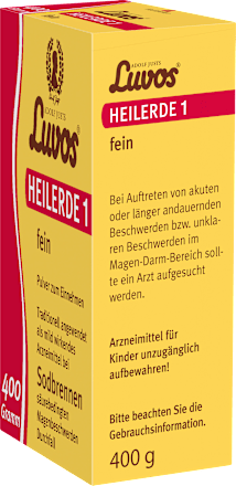 Heilerde 1 fein innerlich bei Sodbrennen und Durchfall Luvos Heilerde