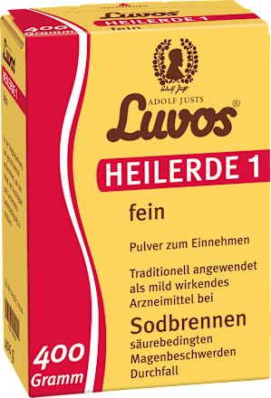 Heilerde 1 fein innerlich bei Sodbrennen und Durchfall Luvos Heilerde