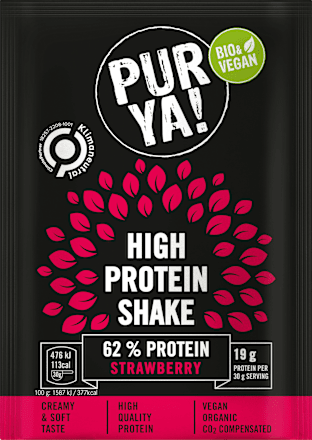 Proteinpulver 62% High Protein, Strawberry  PURYA!