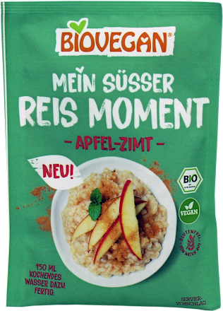 Deser ryżowy instant z jabłkiem i cynamonem BIOVEGAN
