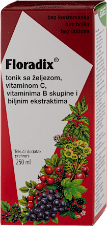 Tonik sa željezom,  vitaminom C, vitaminima B skupine i biljnim ekstraktima Salus