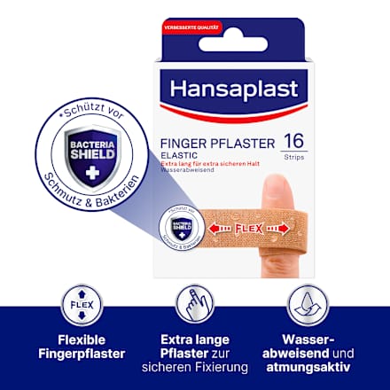 Pflaster Fingerstrips Elastic  Hansaplast