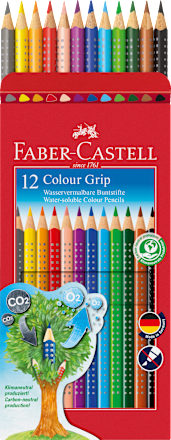 Buntstifte Colour Grip Set 12tlg Faber-Castell
