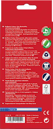 Buntstifte Colour Grip Set 12tlg Faber-Castell