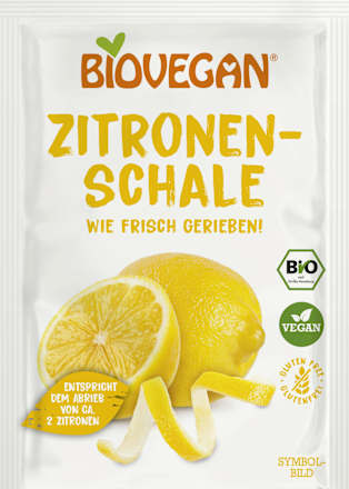 Zitronenschale, gerieben & gefriergetrocknet BIOVEGAN