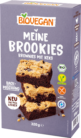 Backmischung Brookies Brownies mit Keks BIOVEGAN